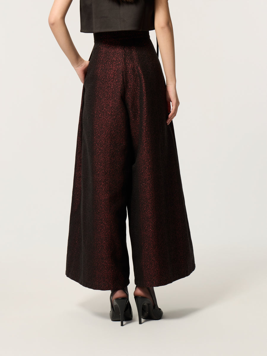 Chinese-style Palazzo Pants