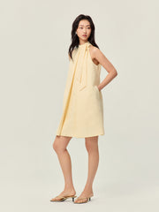 Stand collar dress