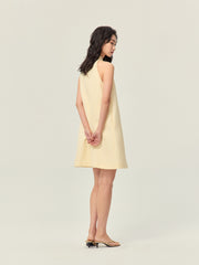 Stand collar dress