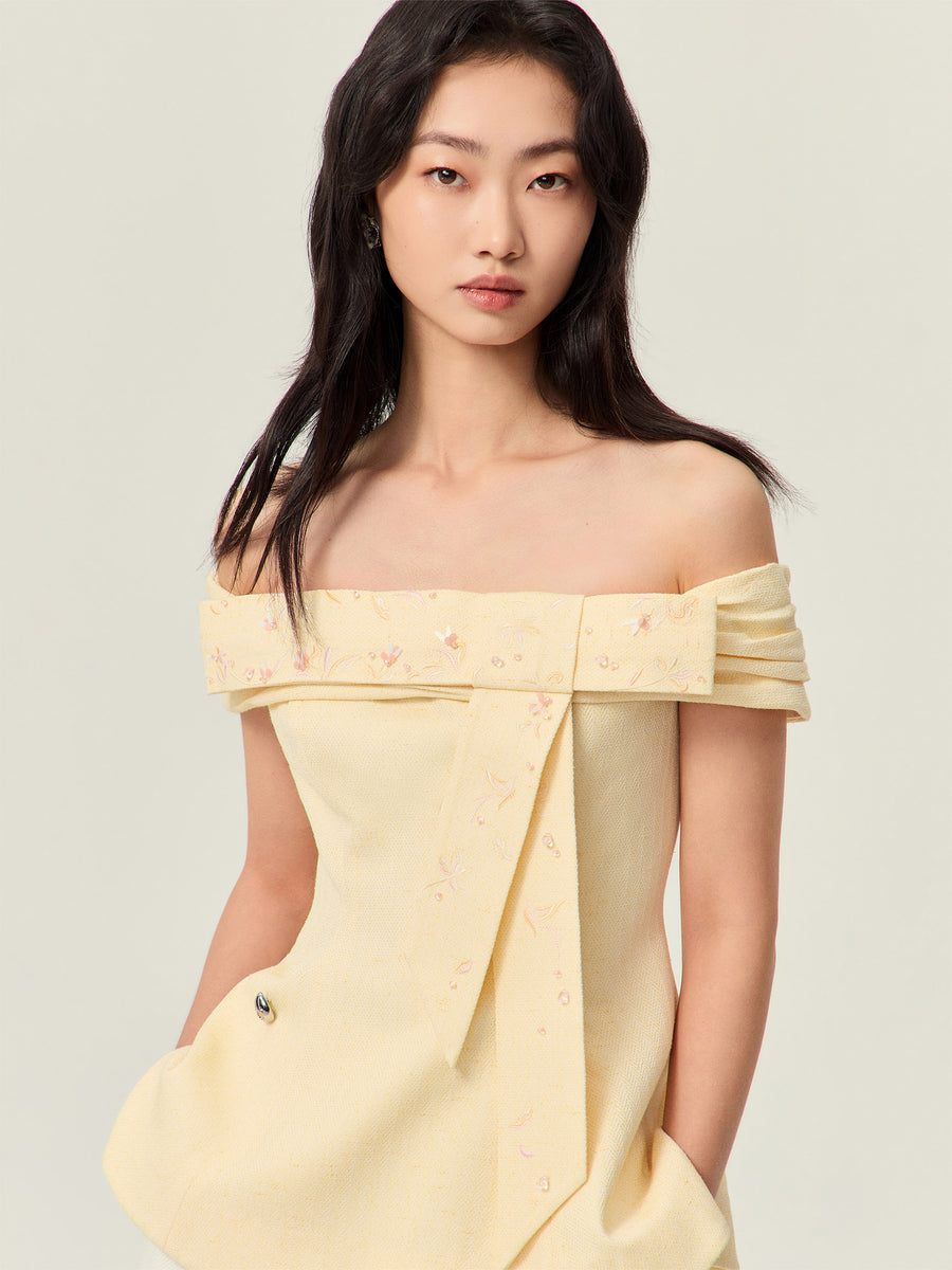 Off shoulder top with bow