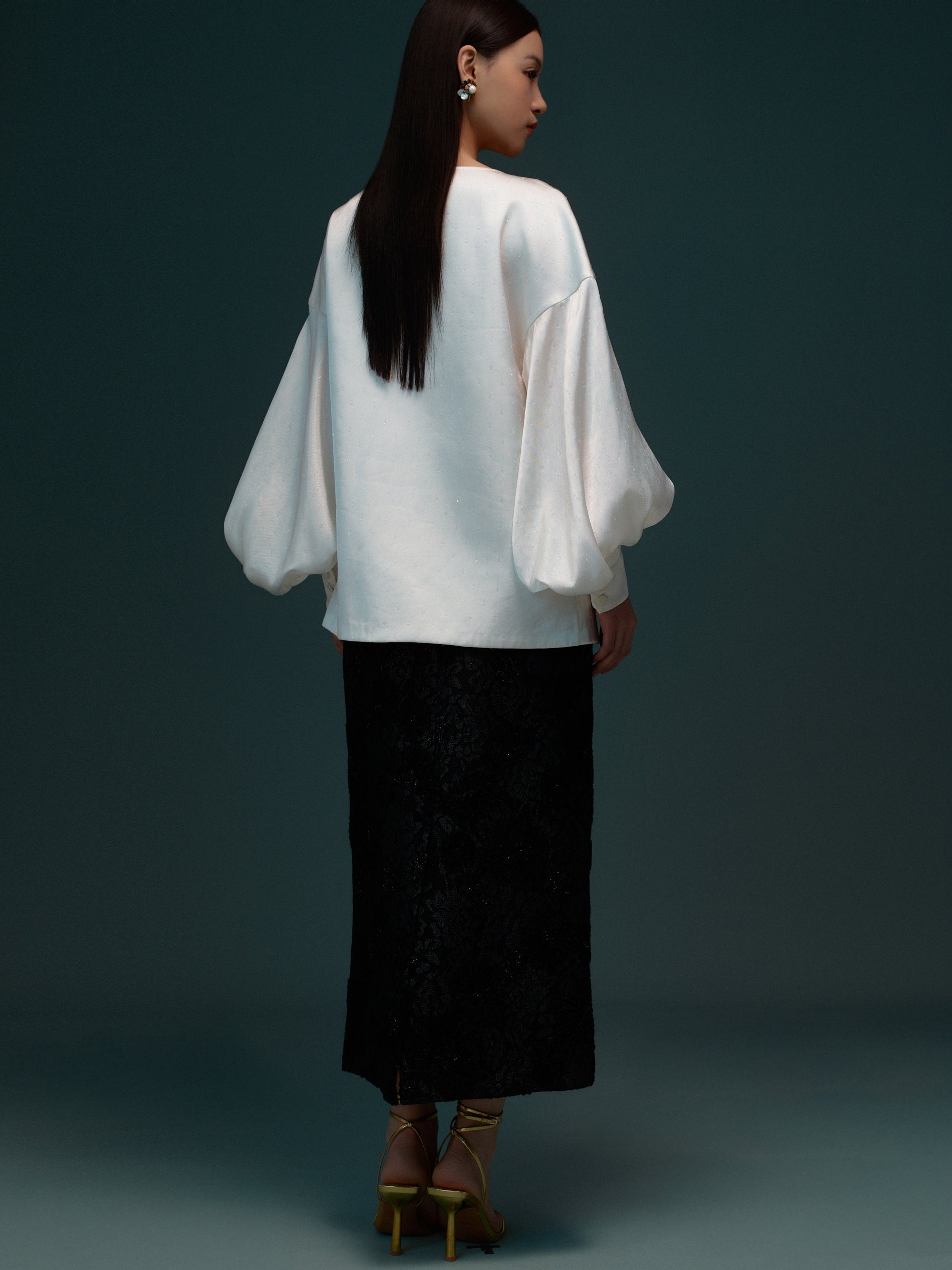 希少　LOV×PF LANTERN SLEEVE BAD FELLOWS Lantern sleeve acetic acid casual top – TANGXINDAN